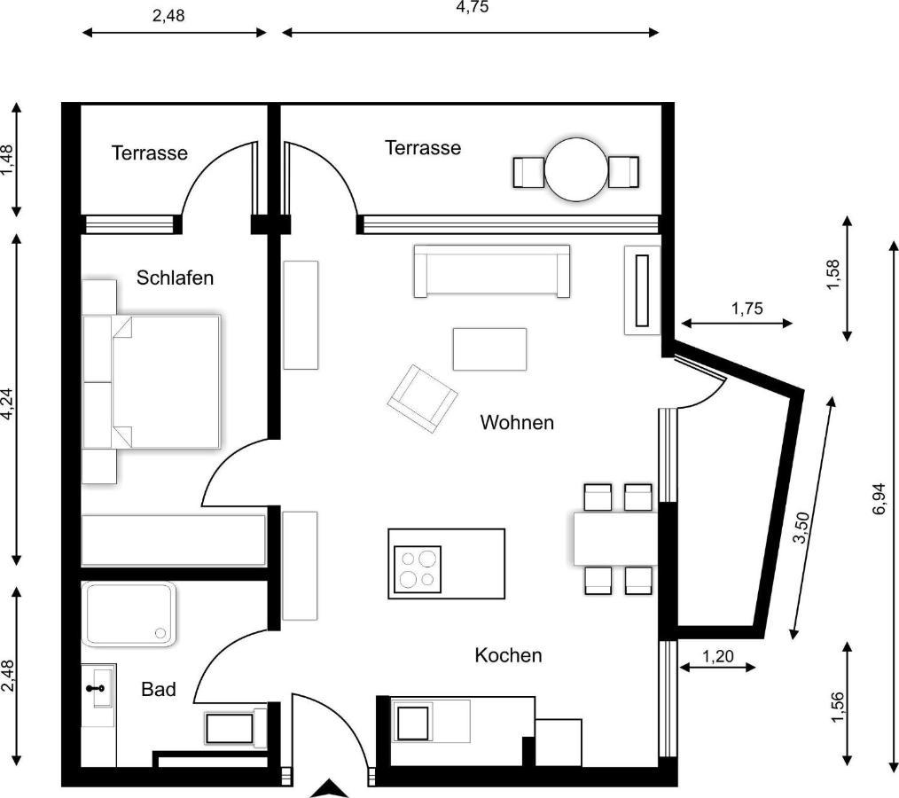 Sylter-Juwel-Mit-Traumblick Apartment Westerland Bagian luar foto